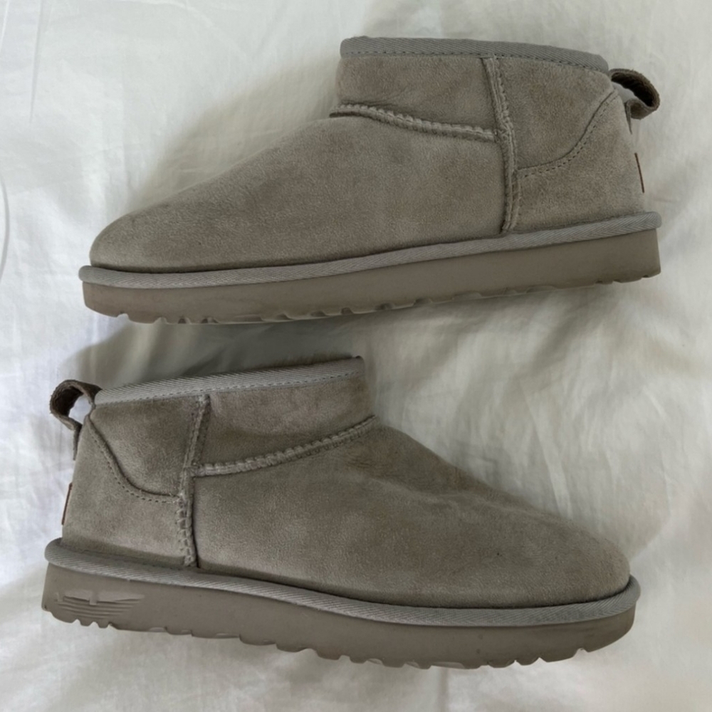 Ugg Ultra Mini Boots, Size 7, Gray